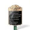 PLAYGROUND RULES，playground signs,kids,children adult Safety Traffic Sign,12 x 18 Inches Metal Reflective Sturdy Rust Aluminum Weatherproof Easy to Install Outdoor，2 Pack-1