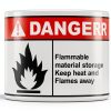 Flammable Danger OSHA ANSI Label Sticker 10x14 Fastasticdeals-0