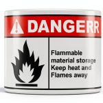 Flammable Danger OSHA ANSI Label Sticker 10x14 Fastasticdeals-0