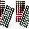 Veemoon 4sheets Battery Label Stickers Plus Minus Symbol Stickers Electrical Polarity Signs Safety Sign Decals-0