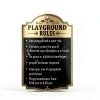 PLAYGROUND RULES，playground signs,kids,children adult Safety Traffic Sign,12 x 18 Inches Metal Reflective Sturdy Rust Aluminum Weatherproof Easy to Install Outdoor，2 Pack-4