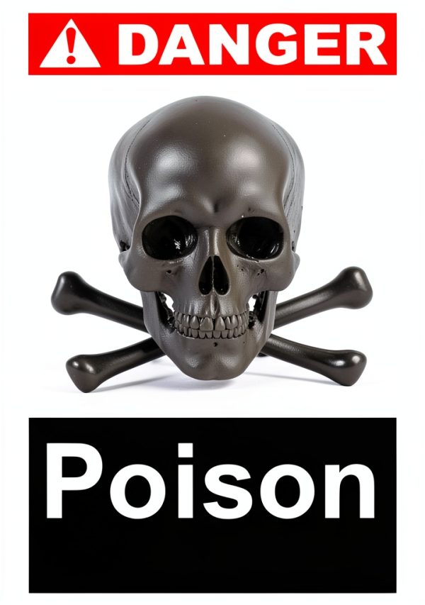 Poison Danger OSHA/ANSI Label Vinyl Decal Sticker Kit OSHA Safety Label Compliance Signs 8"-0