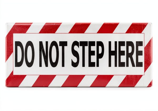 Safety Warning Sign Decal Sticker - F5Xclusive 7x3in Red/Black Pack-2