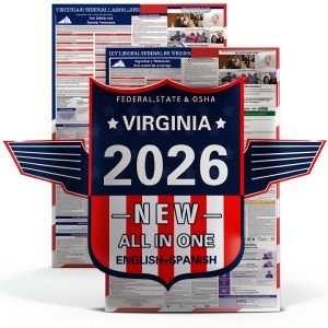 Virginia Labor Laws Poster – ZLODEPIP Laminated 24x36 2‑Pack Bilingual-0
