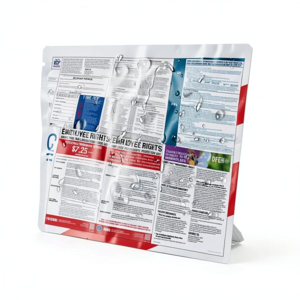 2026 Oregon State and Federal Labor Laws Poster – OSHA Compliant Laminated 24" x 36" English and Spanish Bundle 2 Pack Folded-5