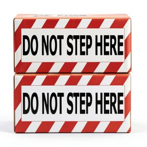 Safety Warning Sign Decal Sticker - F5Xclusive 7x3in Red/Black Pack-0