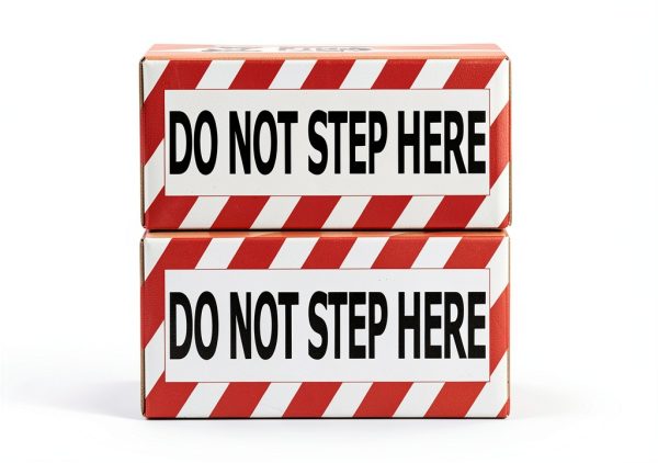 Safety Warning Sign Decal Sticker - F5Xclusive 7x3in Red/Black Pack-0